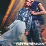 Female and male model for Armani campaign stills