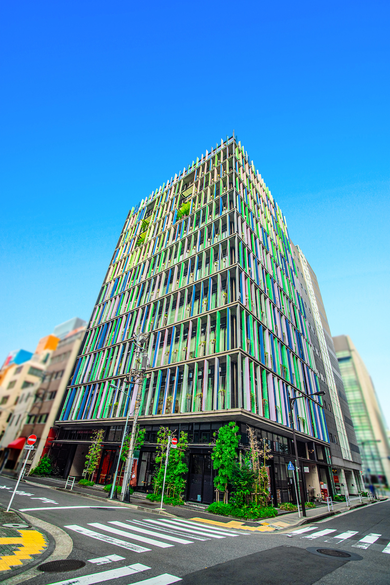 Architecture photography of commercial building in Japan