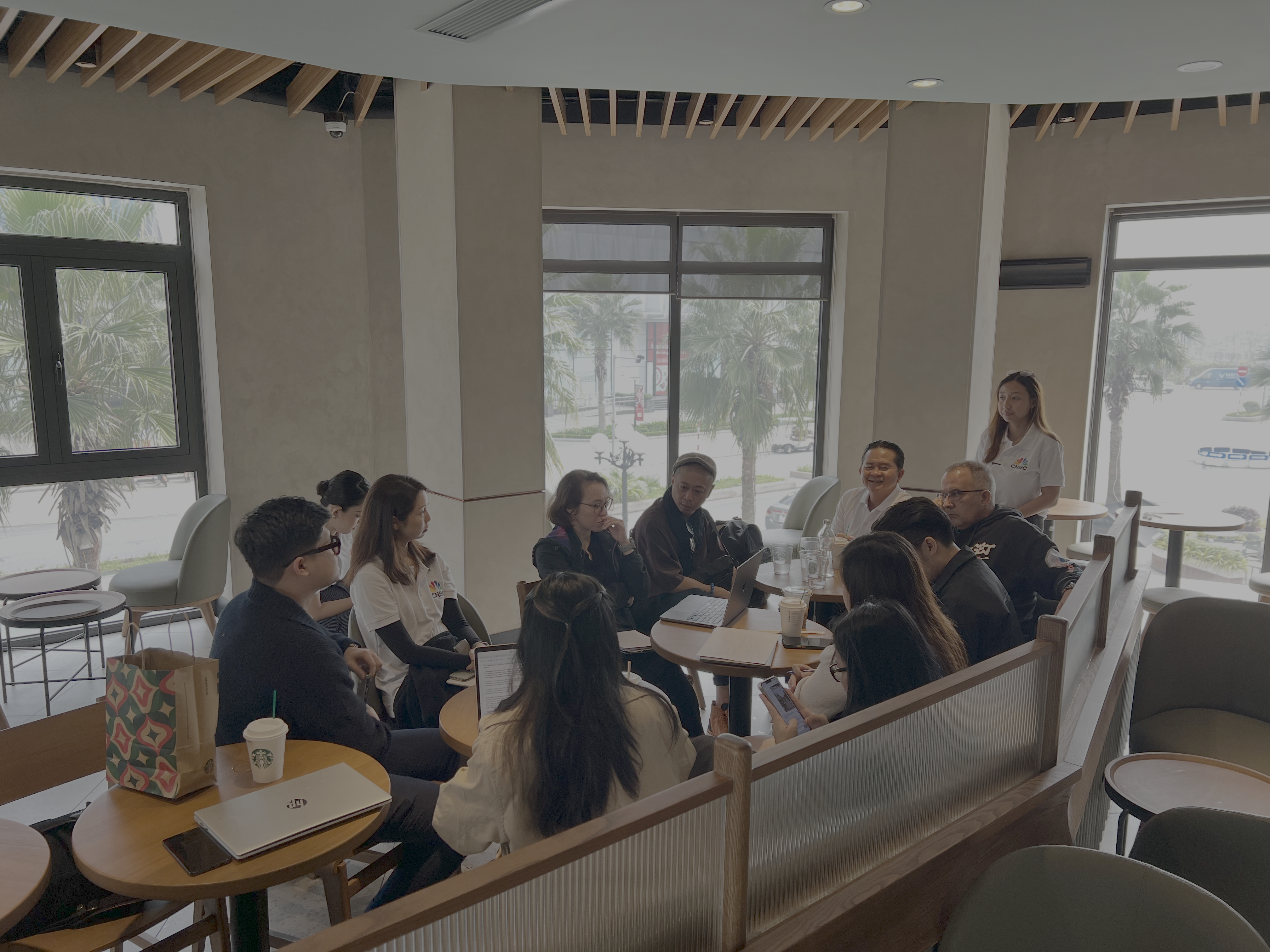 Pre-production meeting with clients